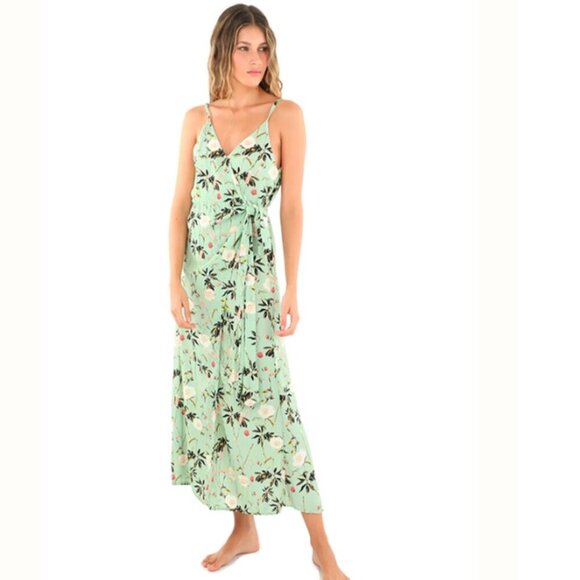 Malai Dresses & Skirts - Malai Blooming Garden Mar Wrap Dress/Bathing Suit Cover